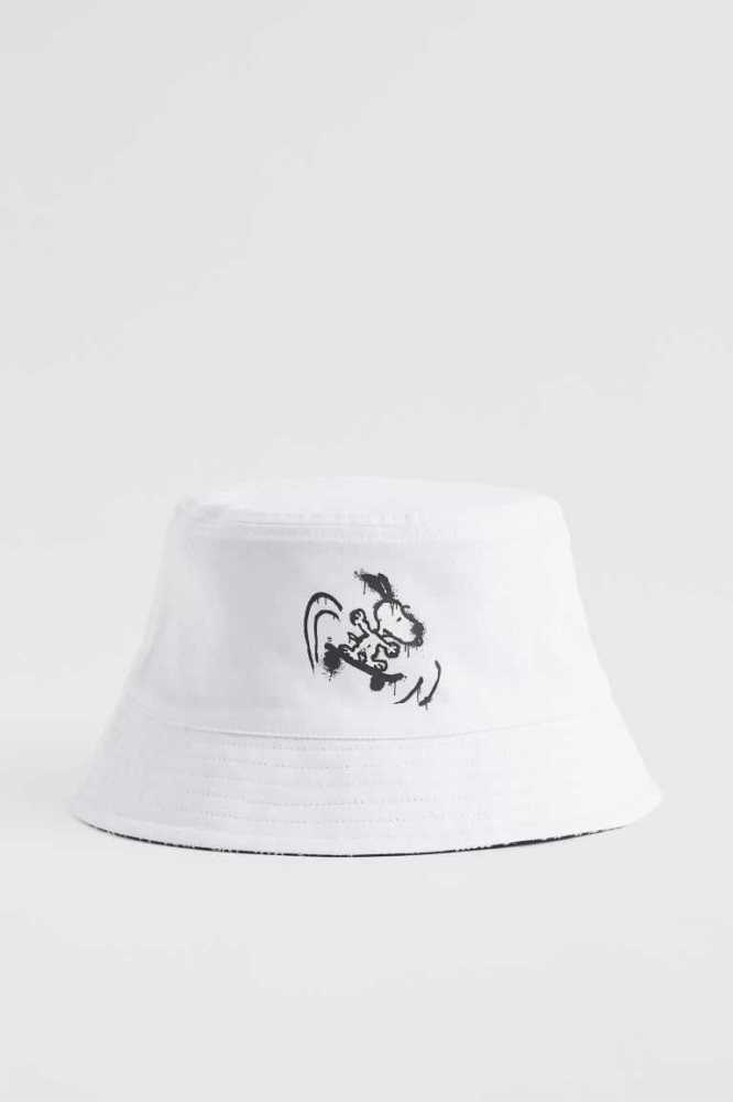 H&M Reversible Bucket Hüte Herren Gelb | 0659-OSEHY