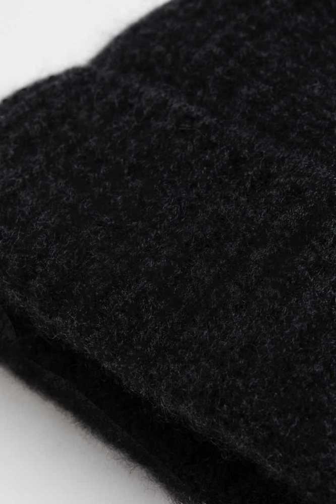 H&M Rib-knit Cashmere Hüte Herren Schwarz | 4896-OWXPN