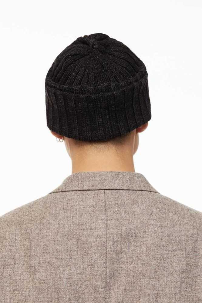 H&M Rib-knit Hüte Herren Grau | 9624-FJCKE