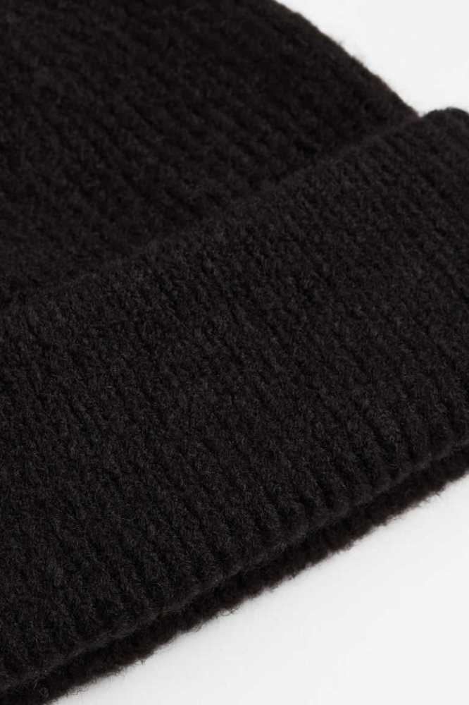 H&M Rib-knit Hüte Herren Schwarz | 7843-JVRDW