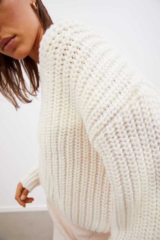 H&M Rib-knit Pullover Damen Dunkelgrün | 0183-UAJMO