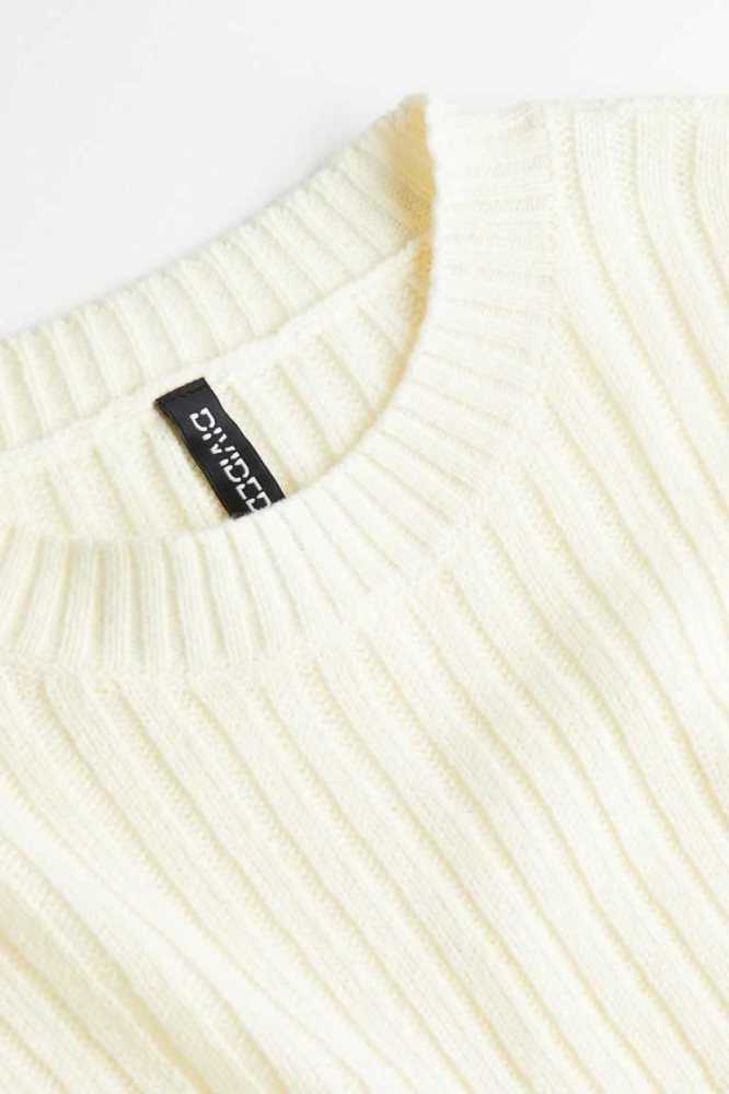 H&M Rib-knit Pullover Damen Hellgrau | 7452-TPKQJ