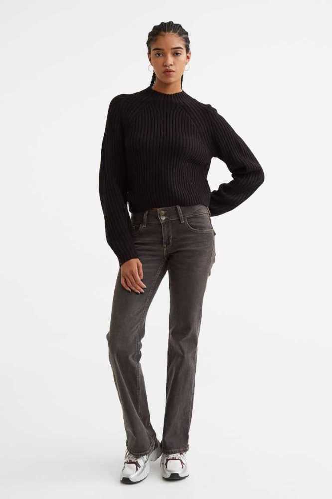 H&M Rib-knit Pullover Damen Lila | 0591-EZVKH