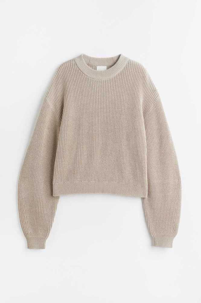 H&M Rib-knit Pullover Damen Rosa | 1702-QEKGS