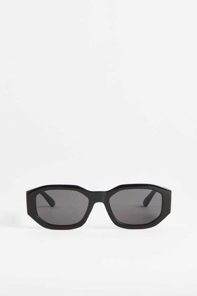 H&M Round Sonnenbrille Damen Schwarz | 4762-SMLJX