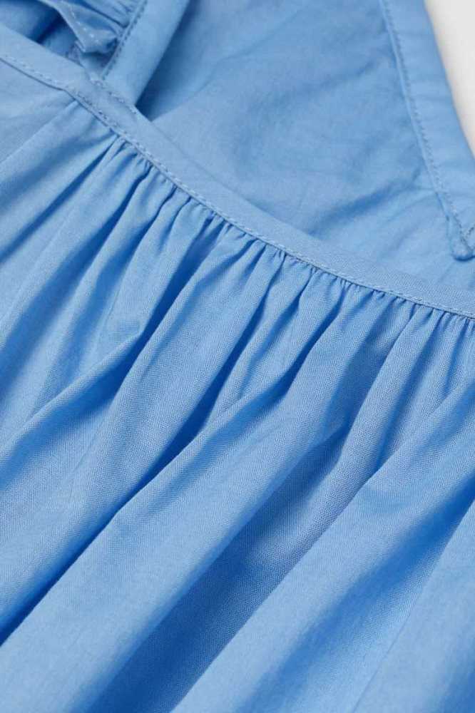 H&M Ruffle-detail Kleider Damen Hellgrün | 6049-QBUGO