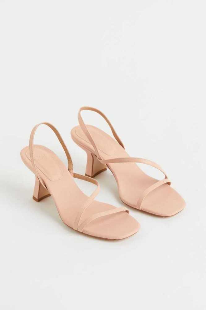 H&M Sandalen Damen Beige Rosa | 2785-KQHDE