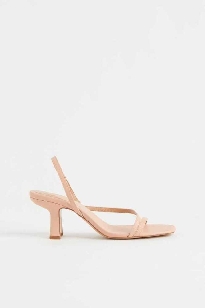 H&M Sandalen Damen Beige Rosa | 2785-KQHDE