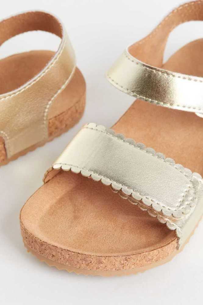 H&M Sandalen Kinder Beige Weiß | 3276-DKWYP