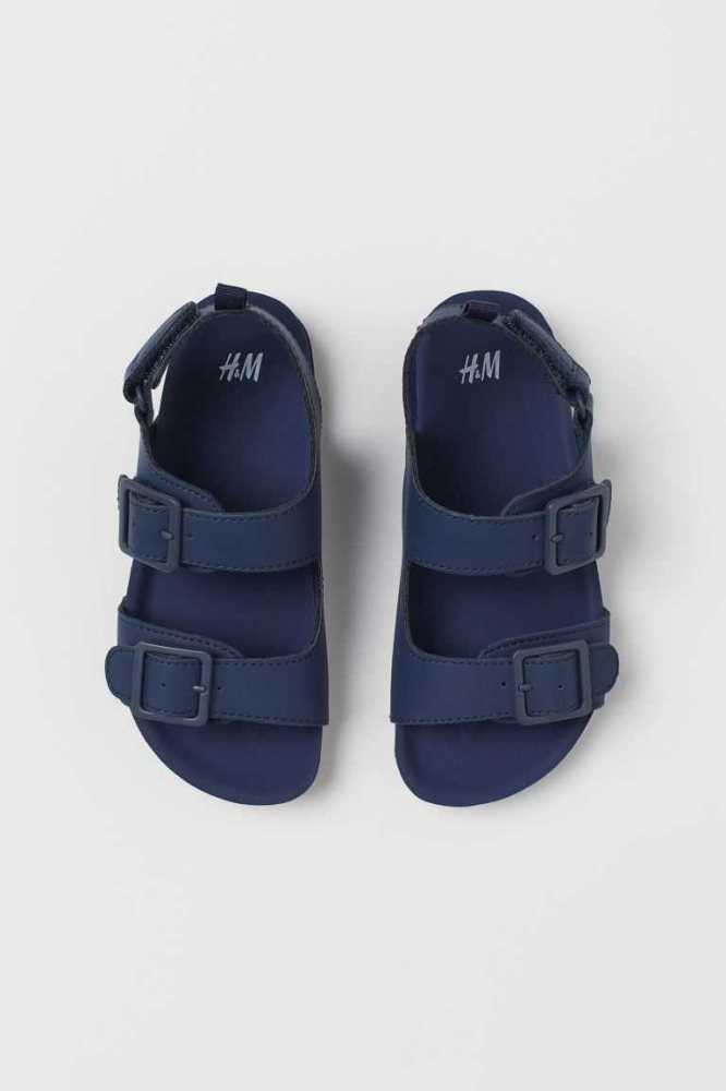 H&M Sandalen Kinder Blau | 1572-XCBJW