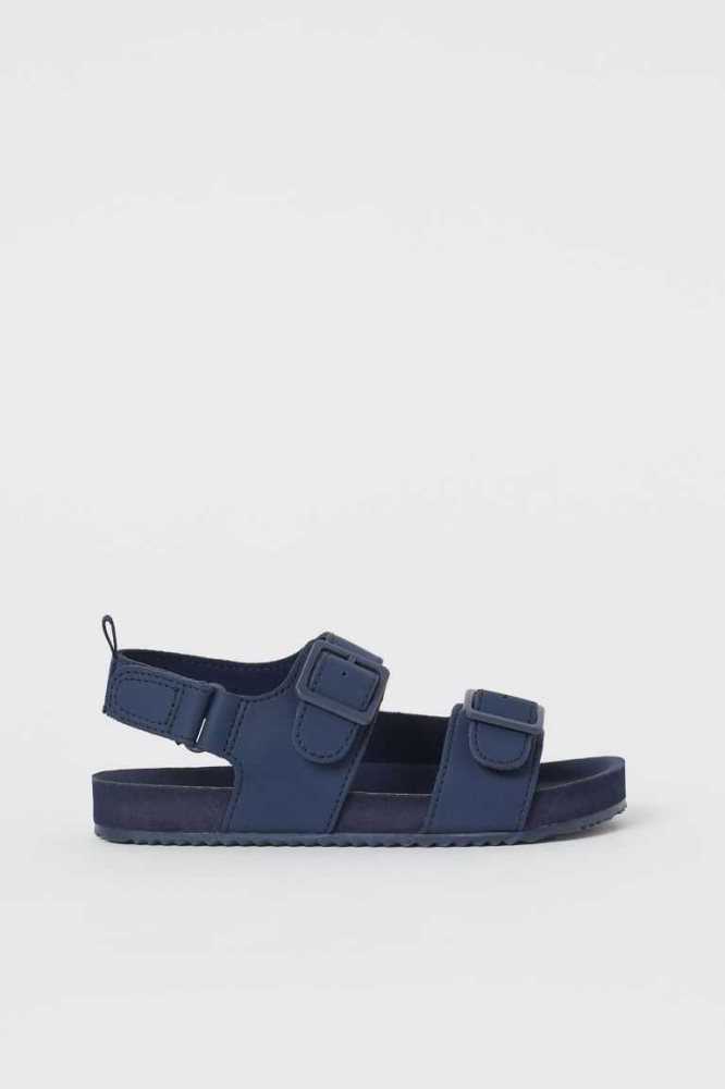 H&M Sandalen Kinder Blau | 1572-XCBJW