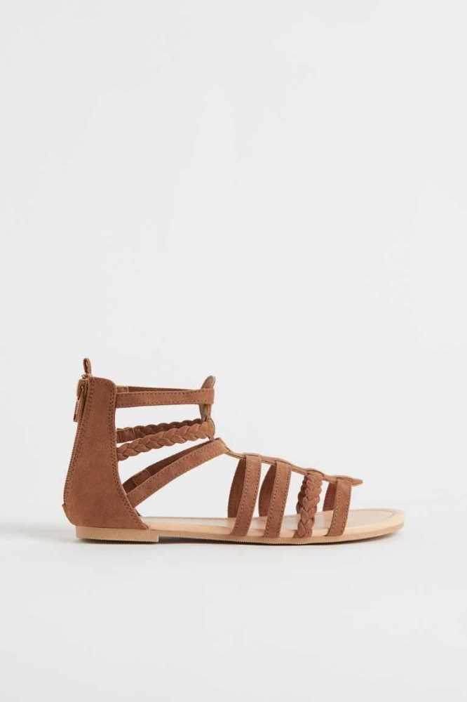 H&M Sandalen Kinder Braun | 5923-IDHMV