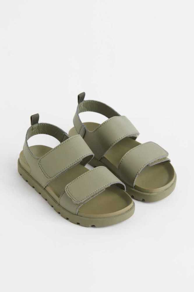 H&M Sandalen Kinder Dunkelgrau | 9162-RBCDU