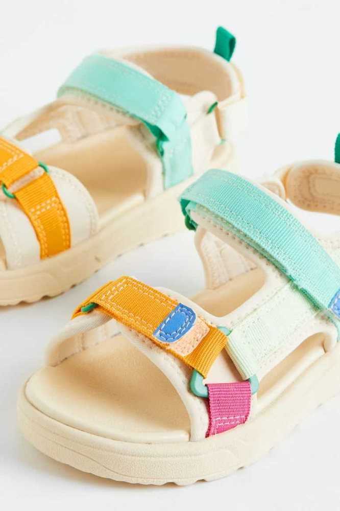 H&M Sandalen Kinder Hellgelb | 0683-CGDNQ