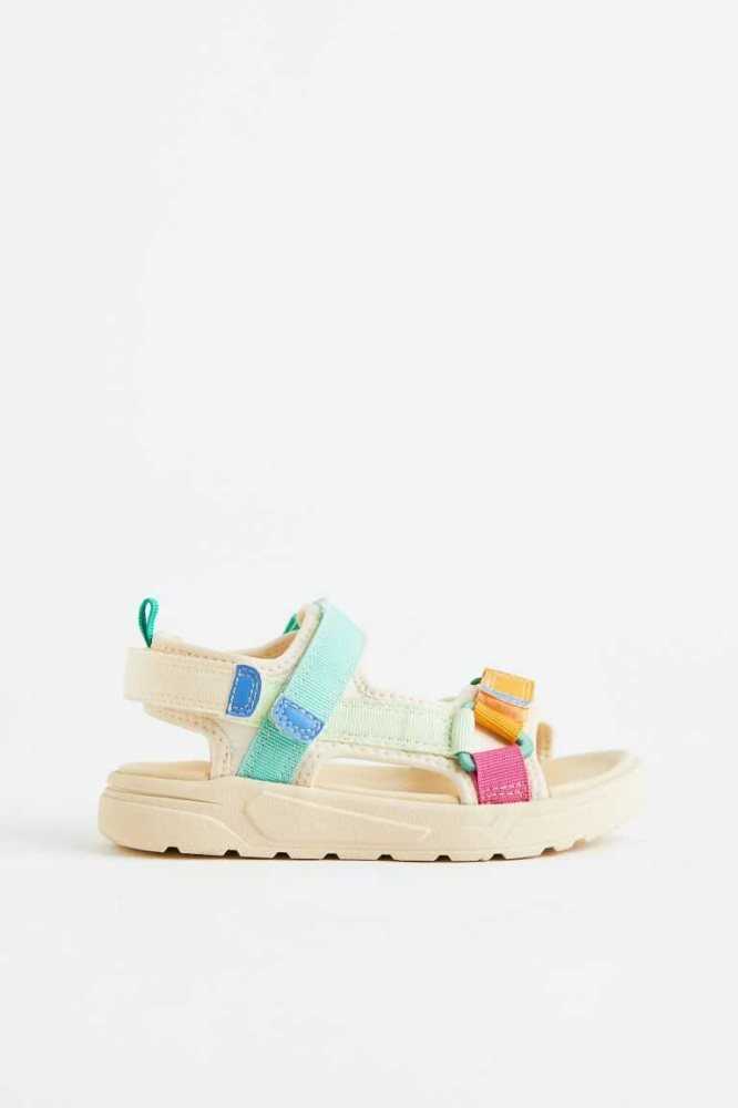 H&M Sandalen Kinder Hellgelb | 0683-CGDNQ