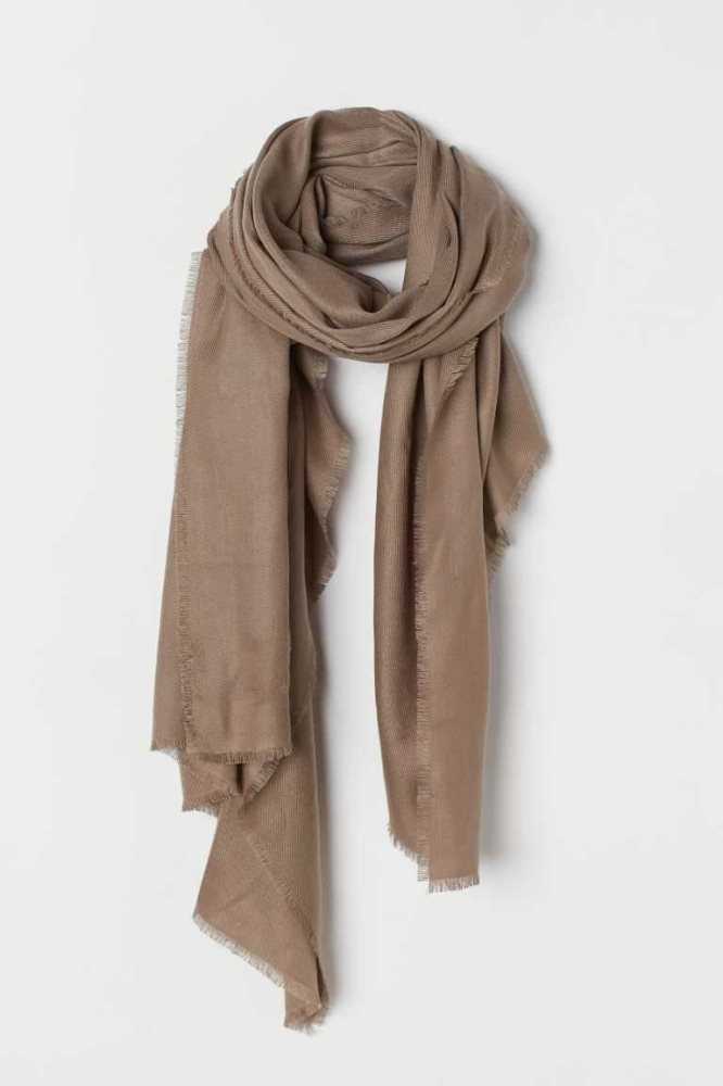 H&M Scarf Schals Damen Schwarz | 9185-HGQJZ