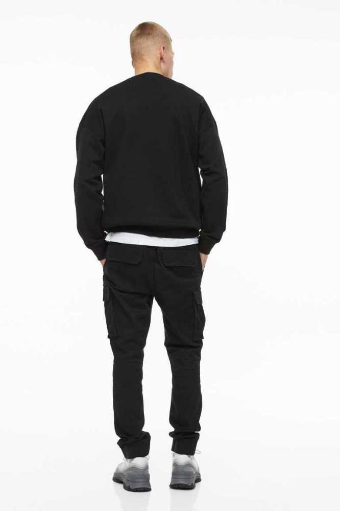 H&M Schlank Fit Cargo Joggers Hose Herren Dunkelgrau | 8907-ZUYPT