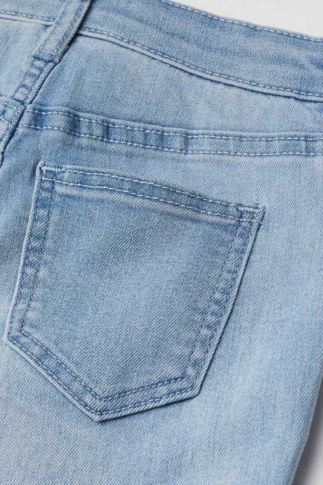 H&M Schlank Fit Gefütterte Jeans Kinder Schwarz | 1074-RWIQG