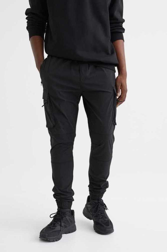 H&M Schlank Fit Nylon Cargo Joggers Hose Herren Dunkelgrau | 7068-KLIEH