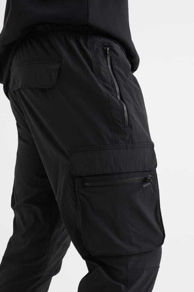 H&M Schlank Fit Nylon Cargo Joggers Hose Herren Dunkelgrau | 7068-KLIEH