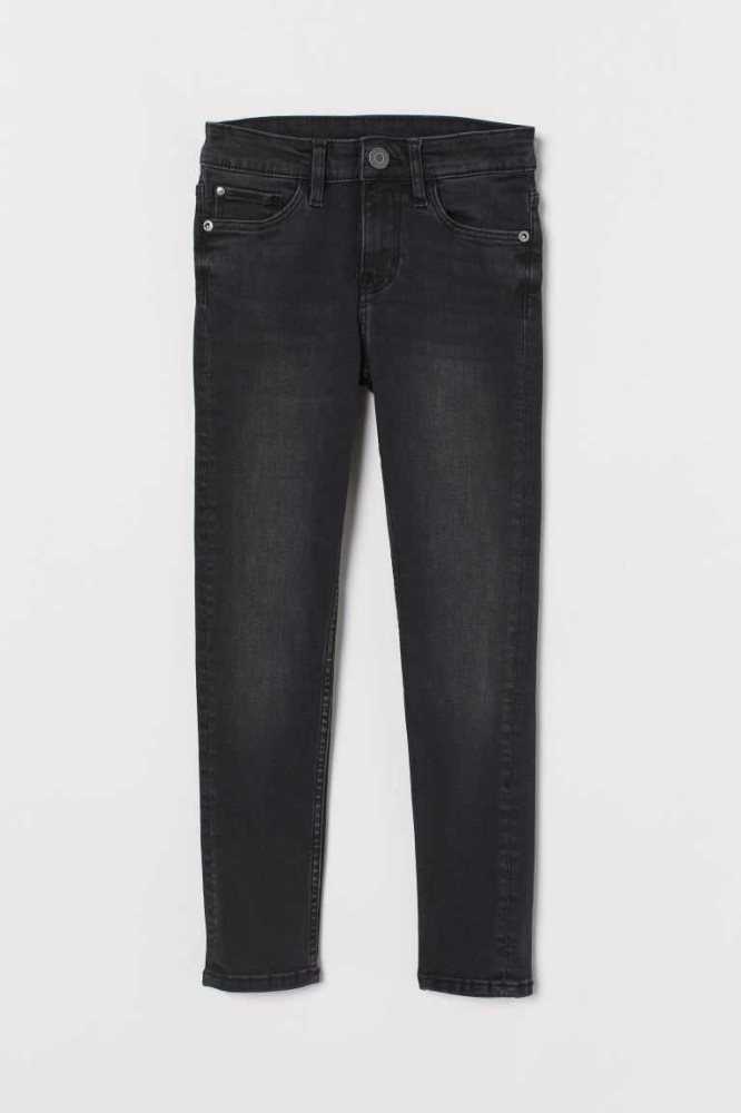 H&M Schlank Fit Stretch Jeans Kinder Grau | 9185-HLFKX