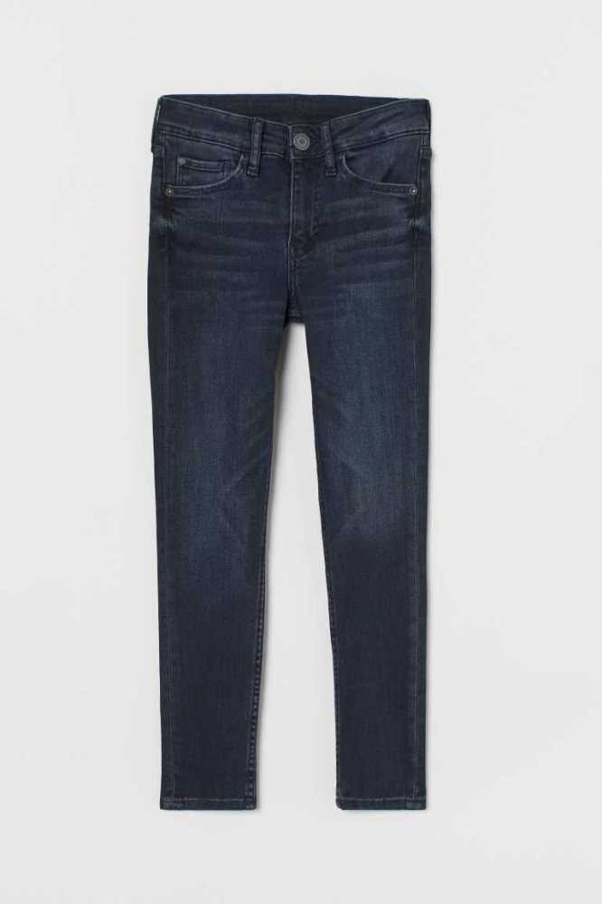 H&M Schlank Fit Stretch Jeans Kinder Grau | 9185-HLFKX