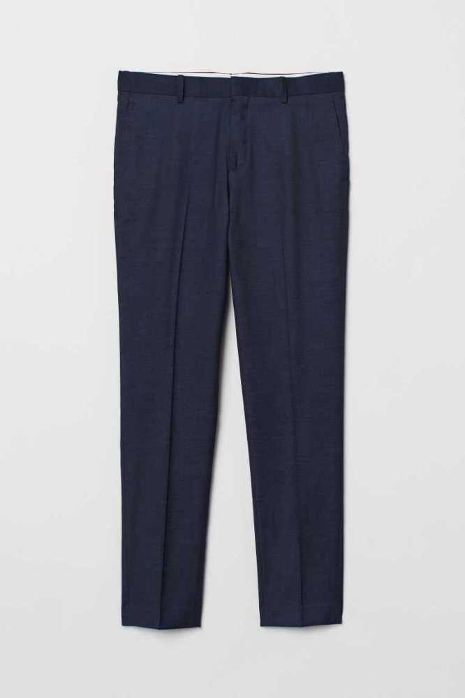 H&M Schlank Fit Suit Pants Blazer Herren Bordeaux | 0357-GUDMT