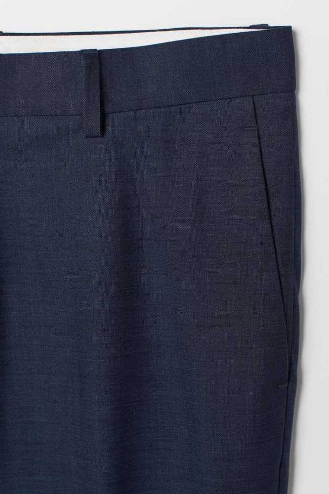 H&M Schlank Fit Suit Pants Blazer Herren Dunkelblau | 2793-DLKBZ