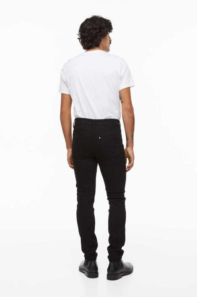 H&M Schlank Jeans Herren Dunkelblau | 4891-CXZRS