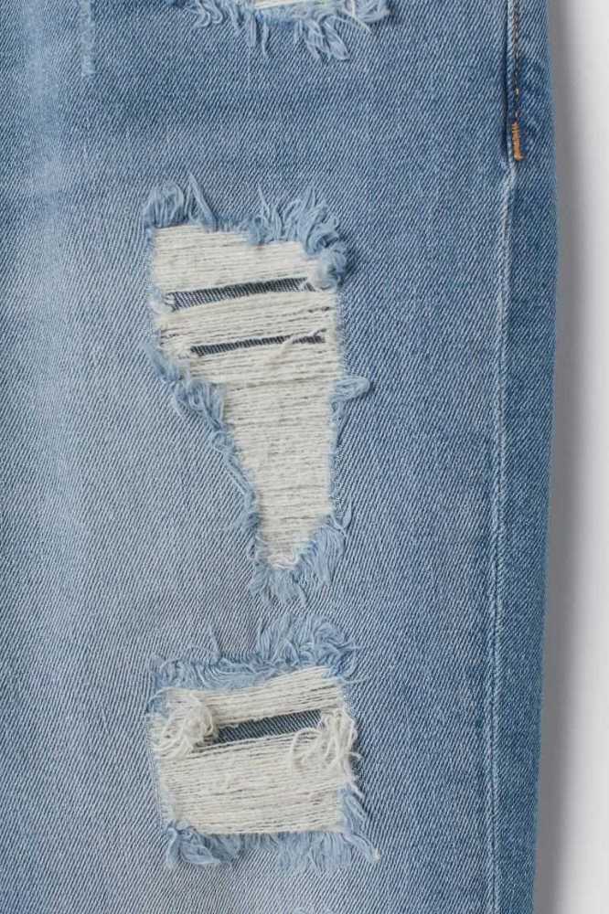 H&M Schlank Jeans Herren Hellblau | 0493-MAWPE