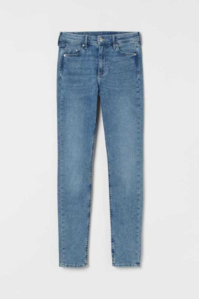 H&M Schlank Regular Jeans Damen Dunkelblau | 5817-GAESN