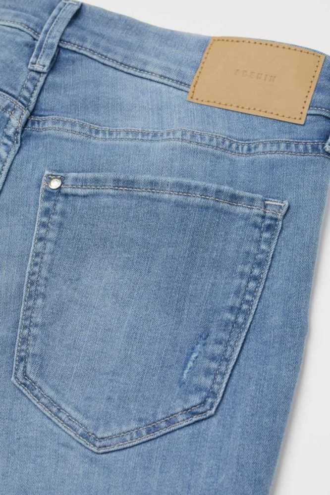 H&M Schlank Regular Jeans Damen Dunkelblau | 5817-GAESN