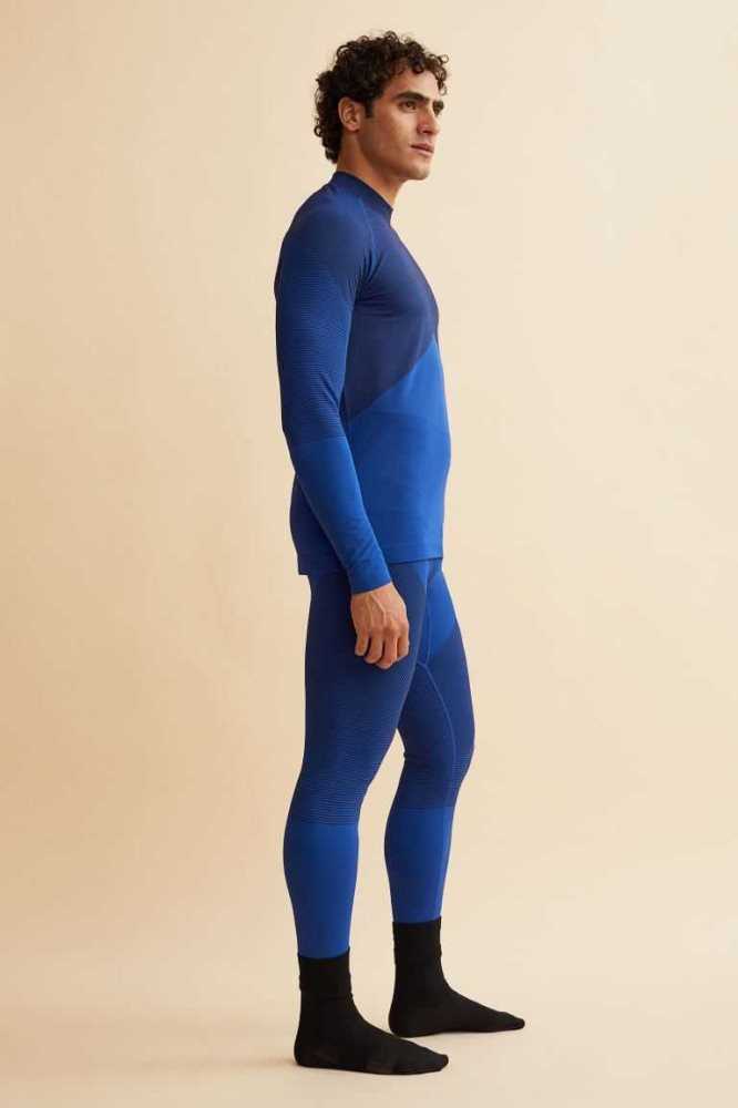 H&M Seamless Base Layer Sportbekleidung Herren Dunkelgrau | 7092-USAKM