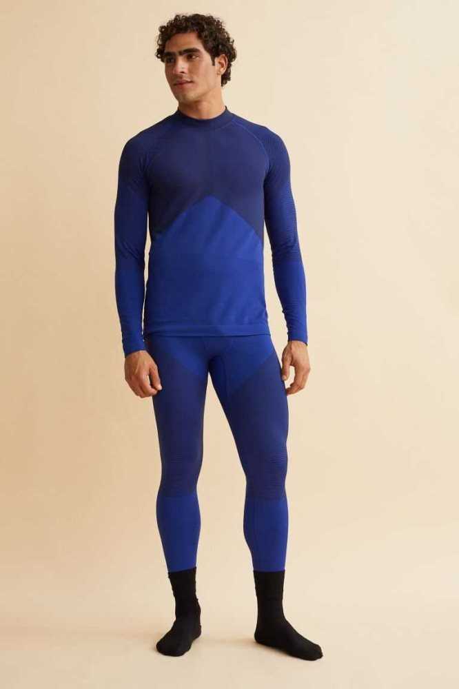 H&M Seamless Base Layer Sportbekleidung Herren Dunkelgrau | 7415-IBZFV