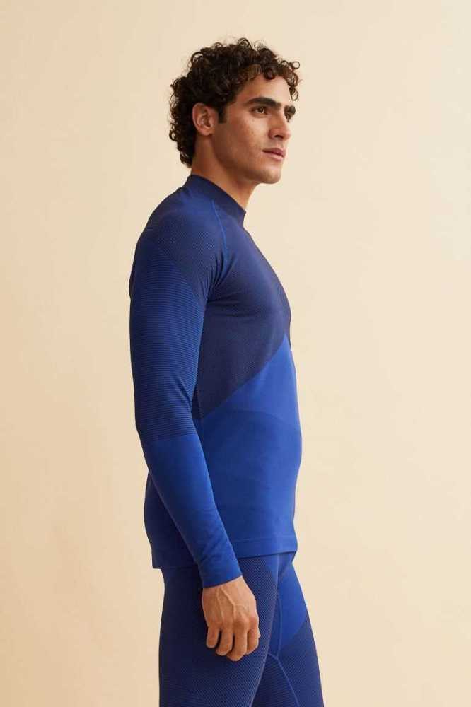 H&M Seamless Base Layer Sportbekleidung Herren Dunkelgrau | 7415-IBZFV