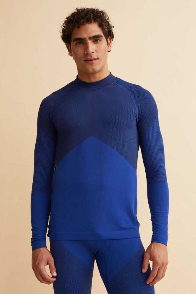 H&M Seamless Base Layer Sportbekleidung Herren Dunkelgrau | 7415-IBZFV