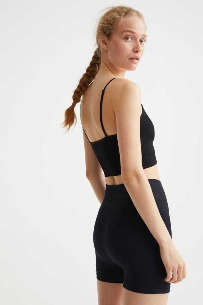 H&M Seamless Bralette Unterwäsche Damen Hellgelb | 7260-PTZUQ