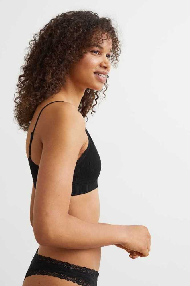 H&M Seamless Gepolstert Jersey Bra Unterwäsche Damen Lila | 5417-IEQMZ