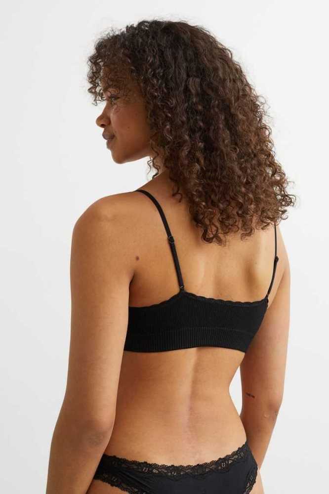 H&M Seamless Gepolstert Jersey Bra Unterwäsche Damen Lila | 5417-IEQMZ