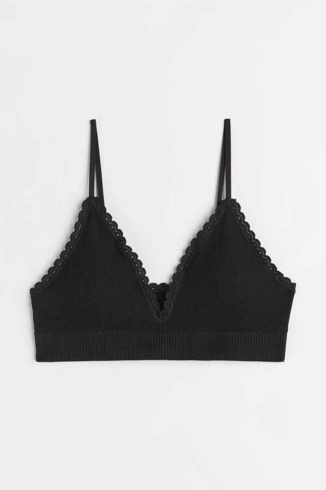 H&M Seamless Gepolstert Jersey Bra Unterwäsche Damen Lila | 5417-IEQMZ