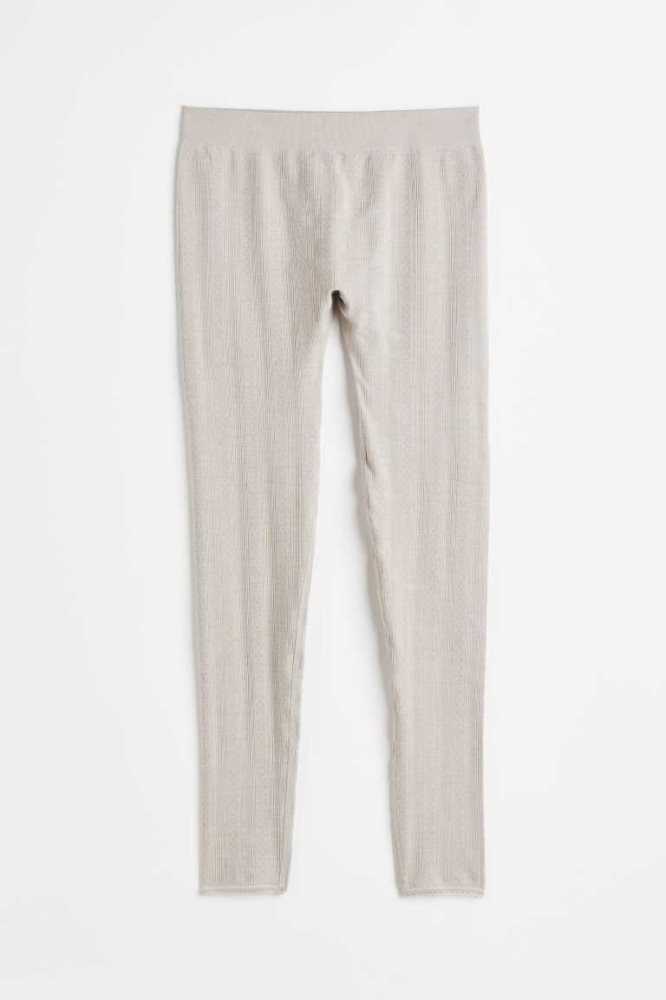 H&M Seamless Pajama Leggings Nachtwäsche Damen Hellgrün | 2931-JUHVZ