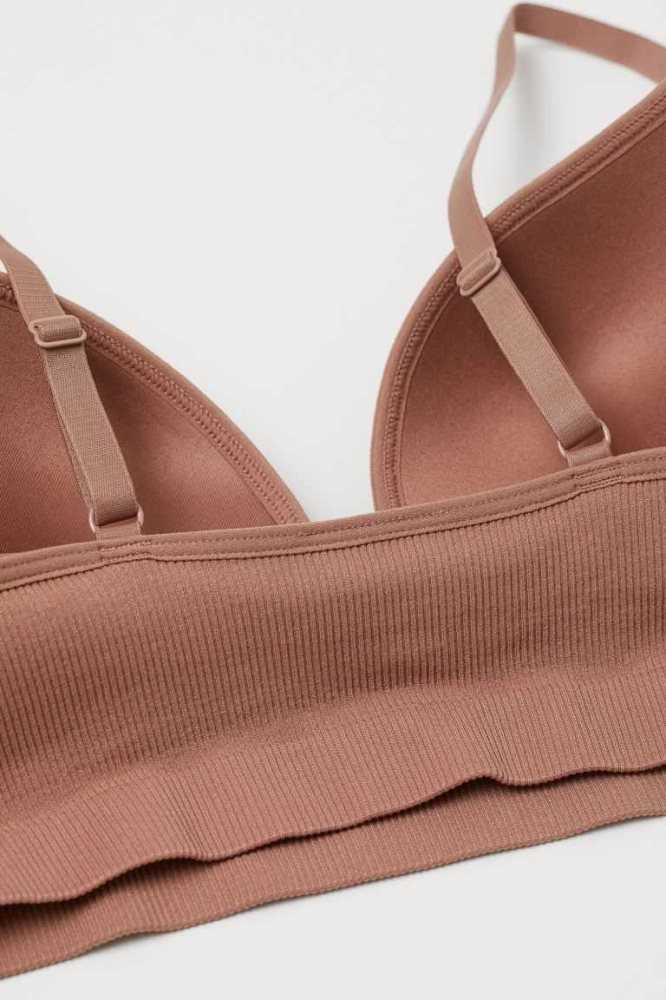 H&M Seamless Push-up Bra Unterwäsche Damen Schwarz | 5012-NYUXO