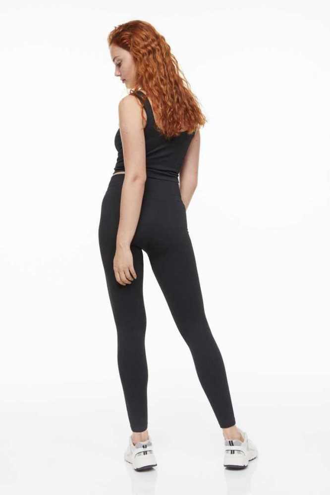 H&M Seamless Sports Leggings Hose Damen Mintfarben Grün | 2710-WLUVQ