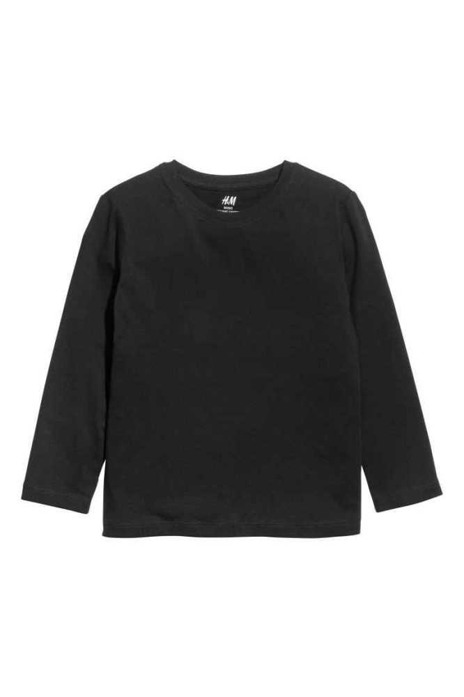 H&M Shirt Jersey Kinder Hellgrün | 3876-UKTDG