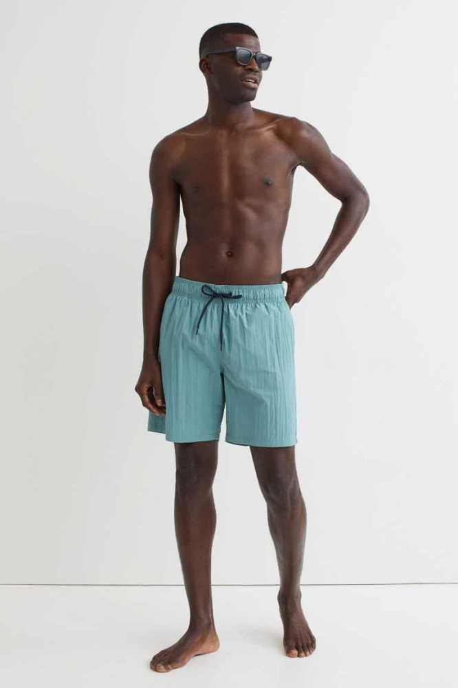 H&M Shorts Bademode Herren Dunkelgrau | 0423-WDMCV