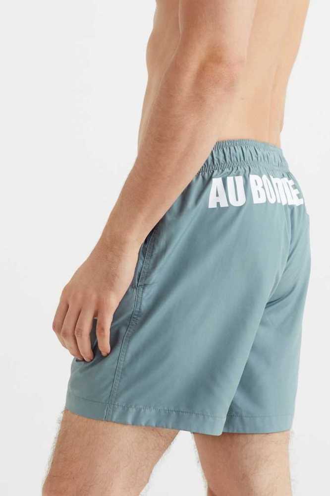 H&M Shorts Bademode Herren Dunkelolivgrün Grün | 2741-RZPJX