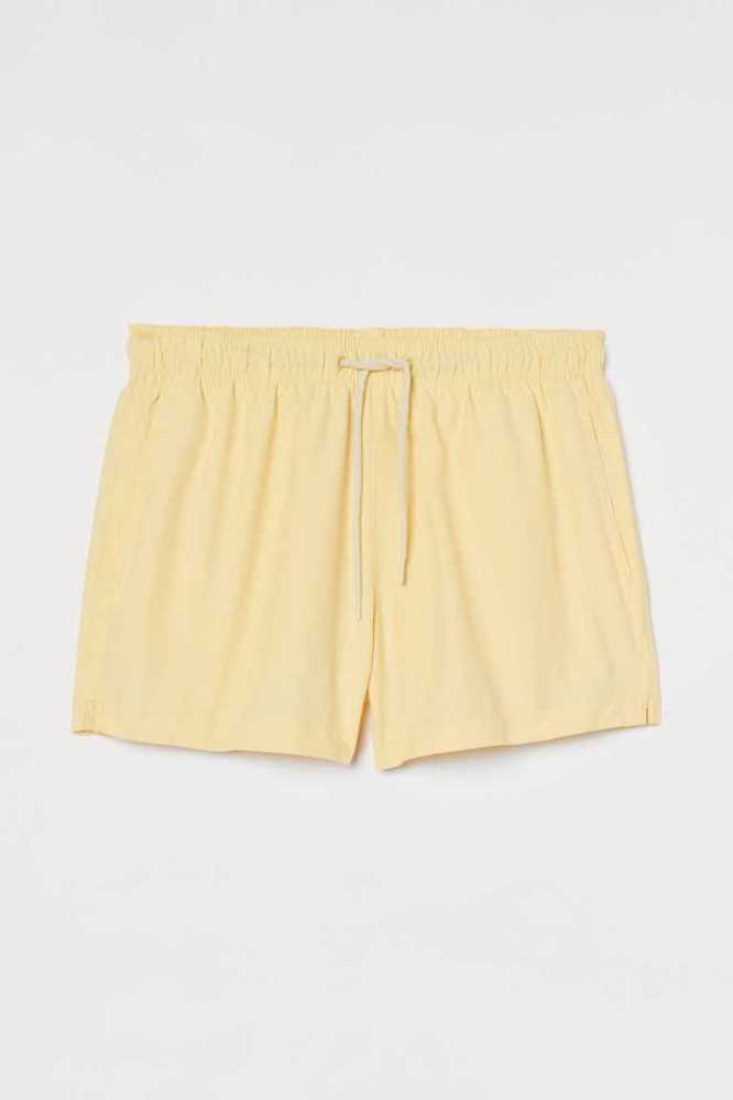 H&M Shorts Bademode Herren Gelb | 9425-NQTWF