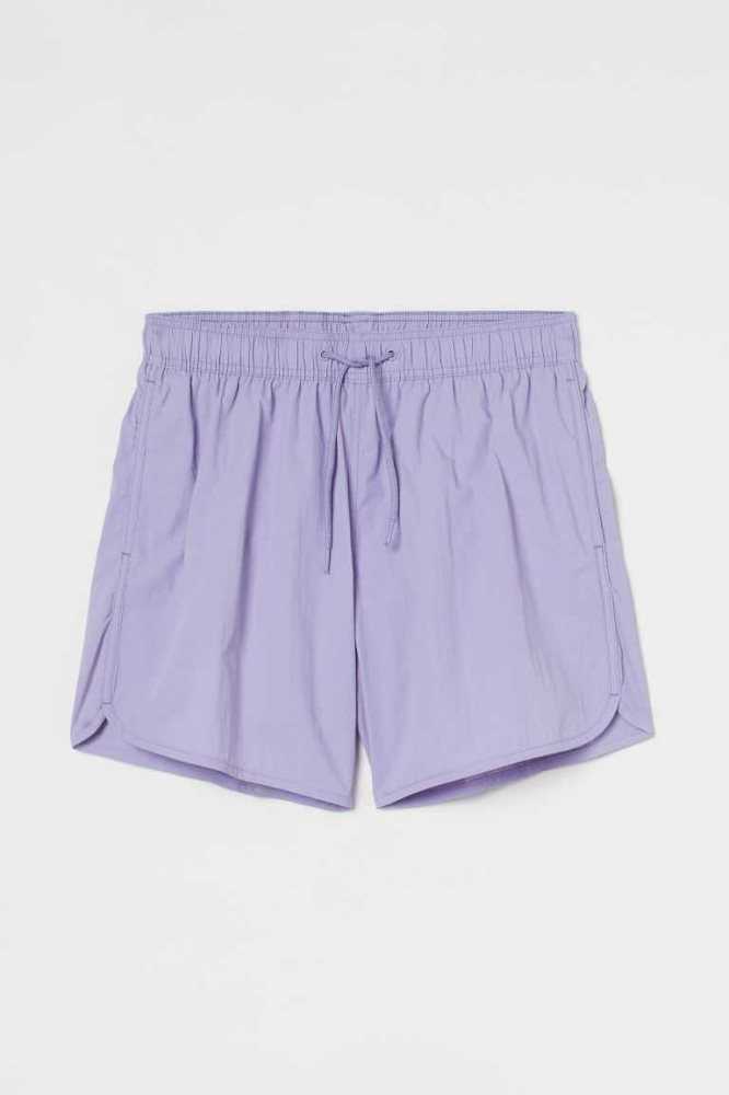 H&M Shorts Bademode Herren Grau Blau | 2834-EQJAP