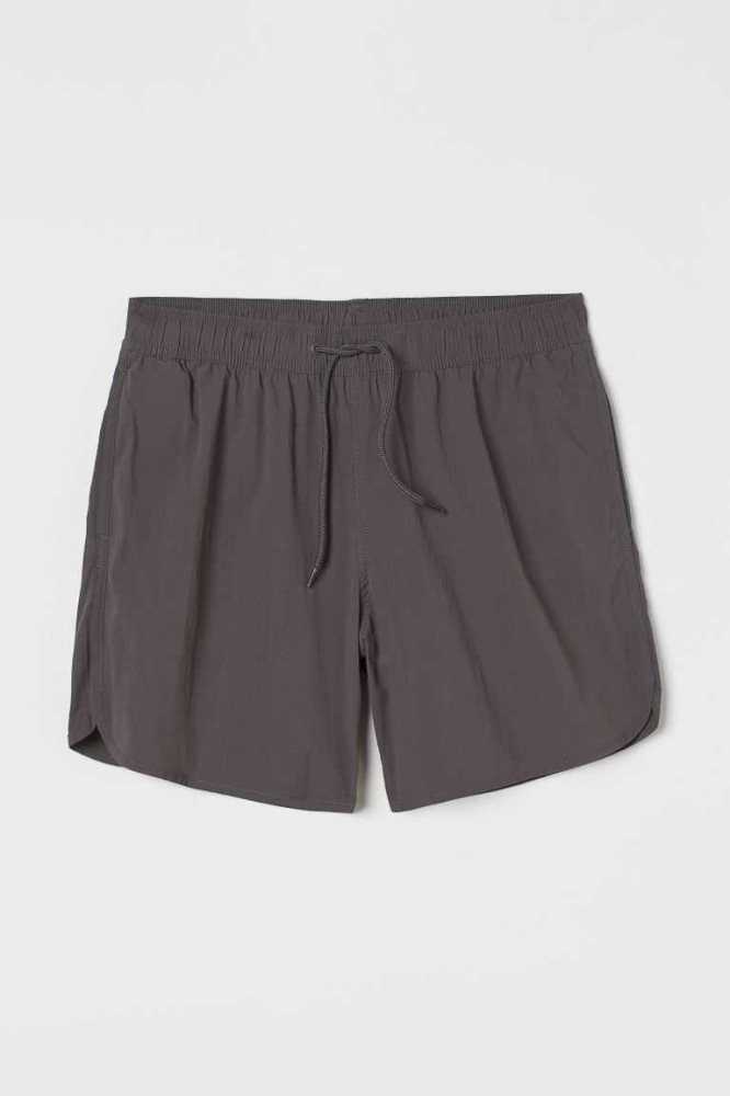 H&M Shorts Bademode Herren Grau Blau | 2834-EQJAP