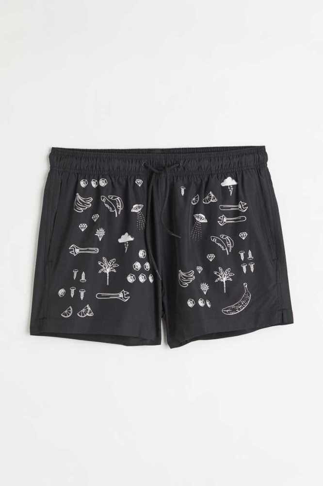 H&M Shorts Bademode Herren Navy Blau | 6093-WELNR